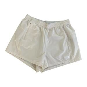 The North Face Wander Shorts Women's Size Medium White Dune Logo Outdoor‎
